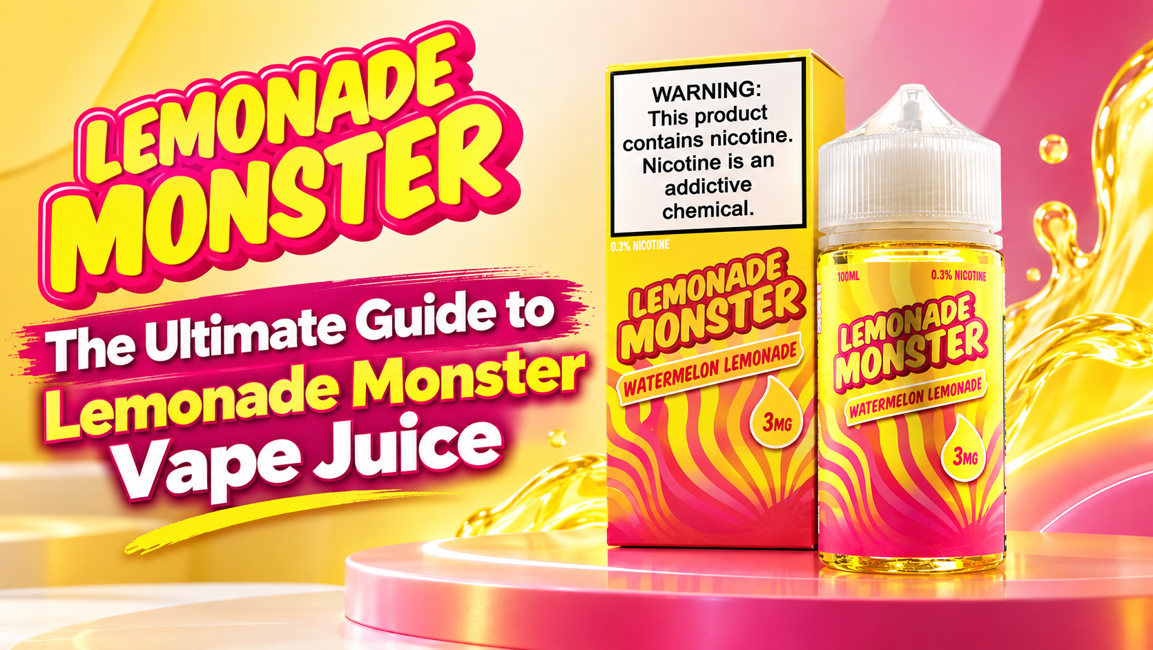 Home 17 Lemonade Monster Vape Juice